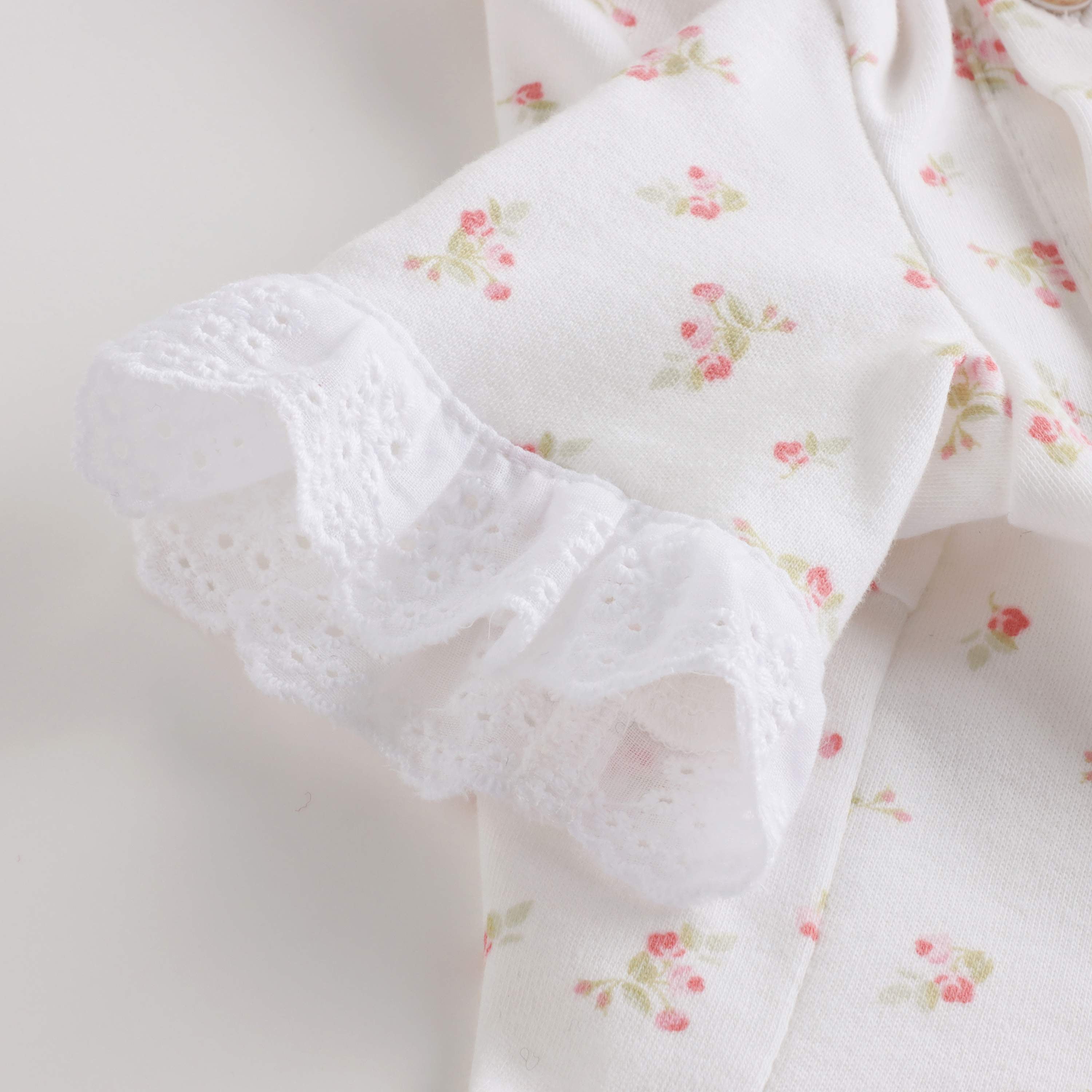 White Floral Cat Shirt