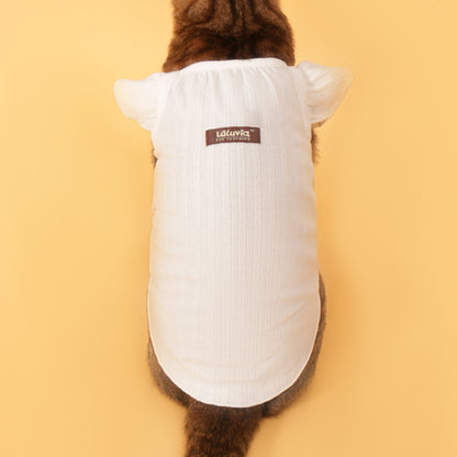 Floral-Sleeve Cat Dress